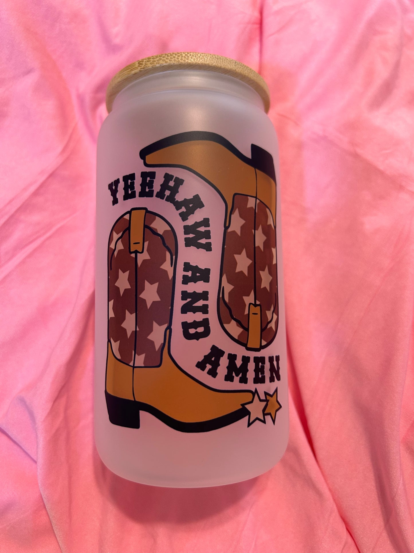 Yeehaw and Amen Tumbler